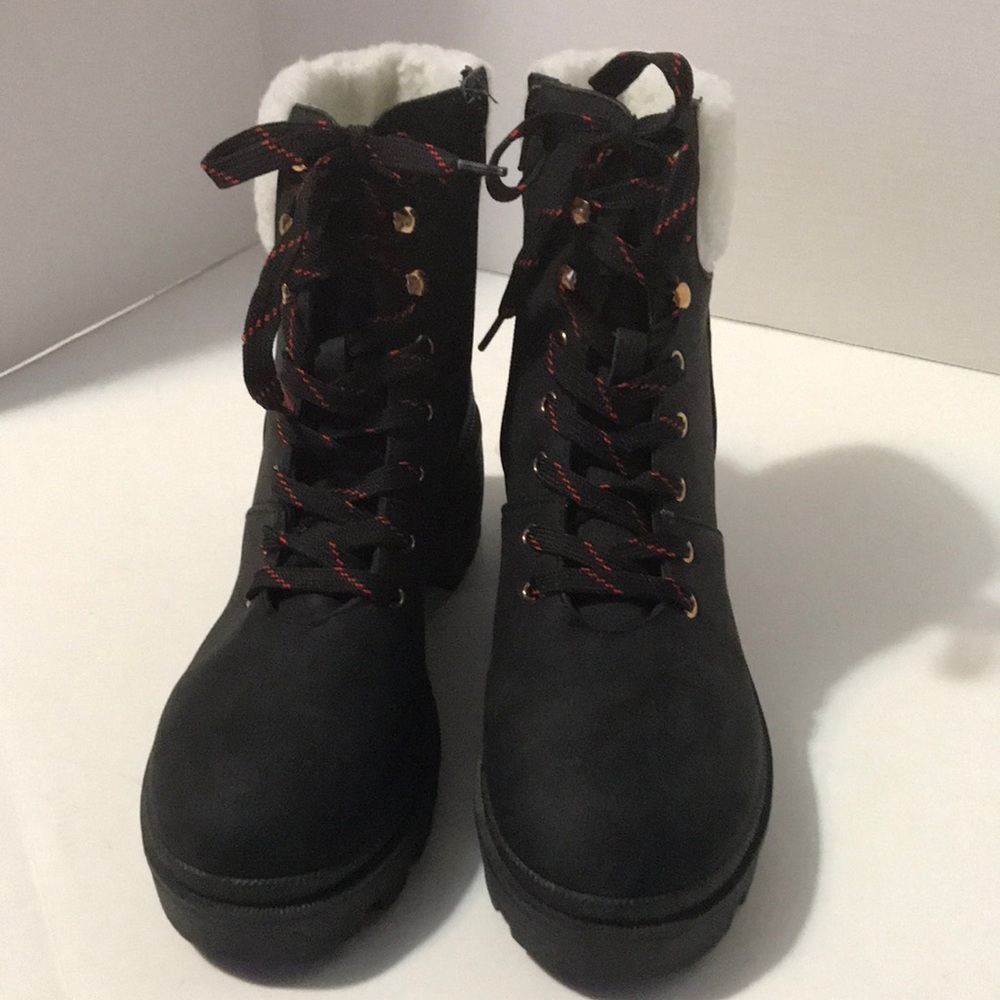 Olivia Miller Vegan Leather Hiking Boots